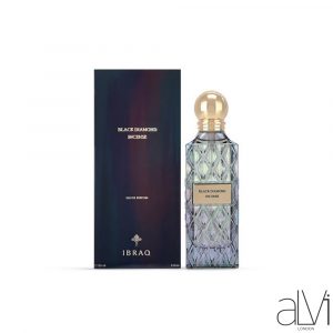 Black Diamond Incense 150ML Eau De Parfum by IBRAQ Ibraheem Al Qurashi - Luxury Arabian Oud Perfume
