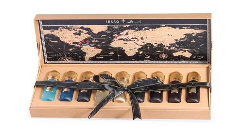 Tobacco 9 In 1 Collection Set by IBRAQ Ibraheem Al Qurashi – Luxury Arabian Perfume Gift Set