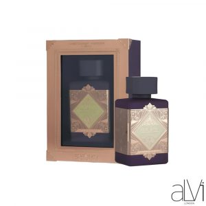 Lattafa Bade'e Al Oud Amethyst Fusion Eau De Parfum 100ML unisex amber gourmand perfume bottle and box