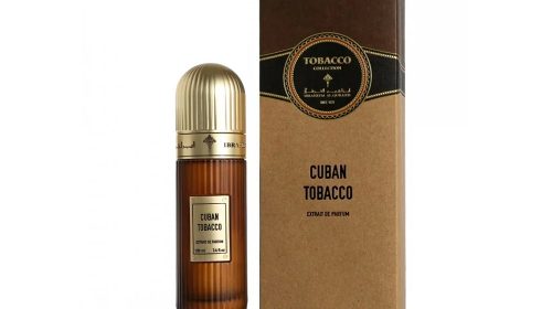 IBRAQ Cuban Tobacco Eau De Parfum 100ML unisex tobacco cocoa and leather perfume by Ibrahim Al Qurashi bottle and box